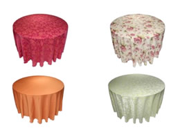 Sousplat e guardanapos de tecido para locação - Marcia das Toalhas