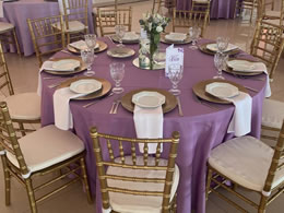 Toalhas coloridas para buffet e restaurante - aluguel