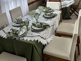 Toalha mesa retangular para festas e eventos